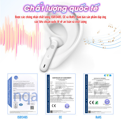 Tai nghe trợ thính không dây FUNMIC EN-D18 - Người già bị lãng tai