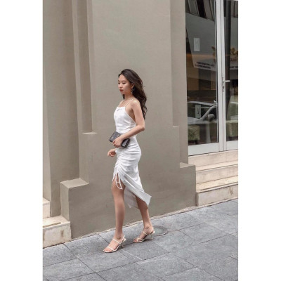 Váy Maxi hở lưng nữ kiểu 2NDDATE 2HDR048W