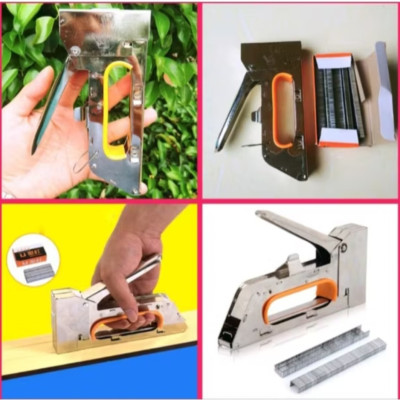 BỘ DỤNG CỤ BẤM ĐINH GHIM CẦM TAY TẶNG HỘP GHIM BẤM CAO CẤP