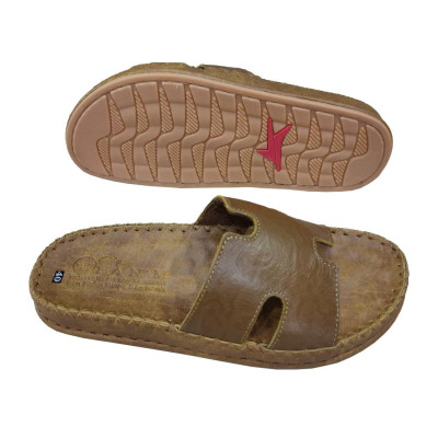 Dép Nam Quai Ngang Da Bò Thật TiTi ĐÔ Cao Cấp DNA2209