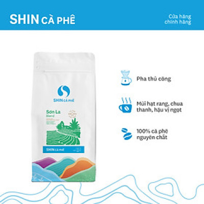 Cà phê Sơn La Blend - SHIN Cà Phê - Cà phê pha thủ công (Pour Over) - Gói 250g