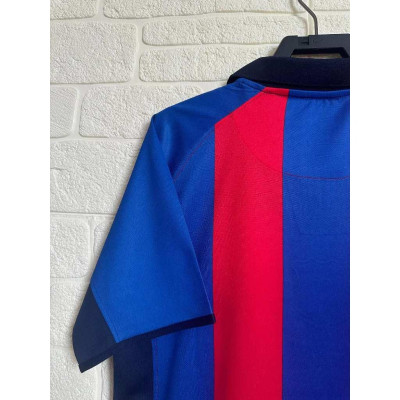 Áo Bóng Đá Retro Barcelona 2001 - Sân Nhà bản cao cấp vải Cotton Polyester