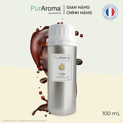 (Đậm Đặc | Chai Lớn) Tinh dầu CÀ PHÊ nguyên chất PurAroma by IMMORTEL - Chính hãng Pháp