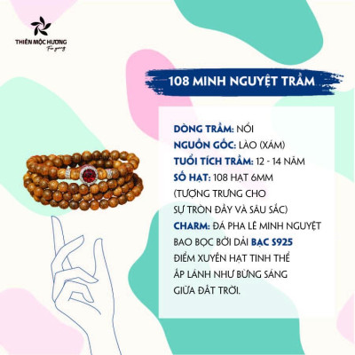 Vòng tay trầm hương 108 hạt - An yên, đoạn trừ 108 phiền não 