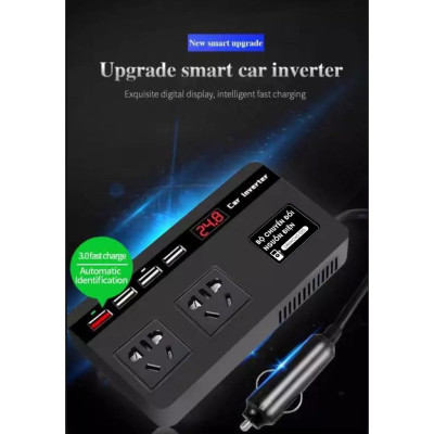 Bộ Chuyển Đổi Nguồn Điện 12V- 24V Sang 220V-200W Cho xe Ô Tô , Xe Hơi Công Suất Tối Đa 150W