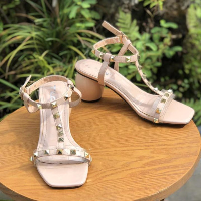 Sandal cao gót nữ quai đính đá hot trend  trẻ trung năng động 20742
