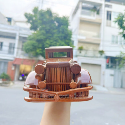 Mô hình ô tô, mô hình xe hơi, xe con gỗ tràm, mô hình trang trí bàn học, bàn làm việc, hàng chính hãng chất lượng cao