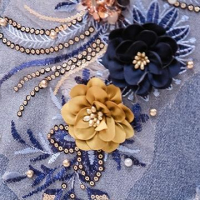 Chân váy jean thiết kế ngang gối 06 C001