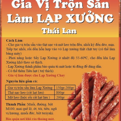 Gia Vị Trộn Sẵn Làm LẠP XƯỞNG TháiLan 1kg