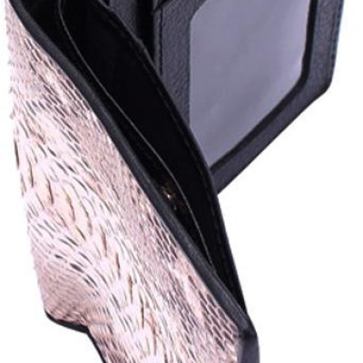 Ví Nam Da Trăn Nguyên Thủy Kiểu Đứng Huy Hoàng HT2306 (12.5 x 10 cm) - Da Nguyên Thủy