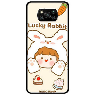 Ốp lưng dành cho Xiaomi Poco X3 mẫu Búp Bê Thỏ Bánh