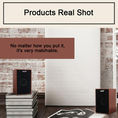 Loa kết hợp bằng gỗ có dây SADA V-160 USB âm thanh nổi Loa siêu trầm