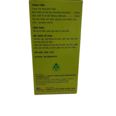 Siro ngủ ngon cho bé Doremi Chai 30ml - Châu Ngân Pharma