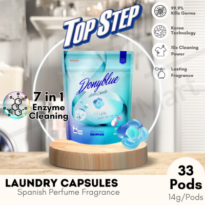 Viên giặt xả Top Step hương Nắng mai tươi mát gói 33 viên (462g)