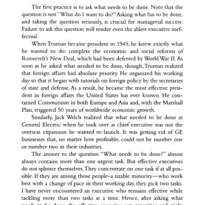 The Effective Executive: The Definitive Guide to Getting the Right Things Done (Harperbusiness Essentials)