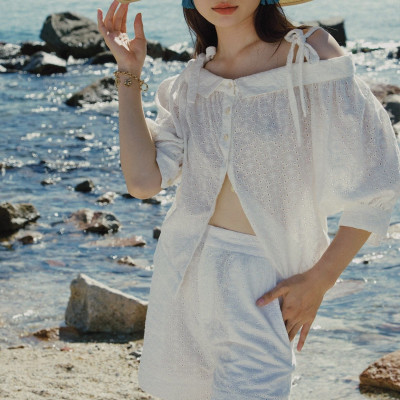 Quần Shorts Thêu Hạ Vũ PAN074 thời trang thiết kế Hity