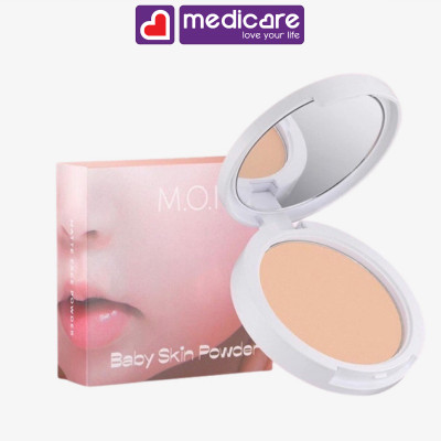 Phấn phủ kiềm dầu M.O.I baby skin powder 10g