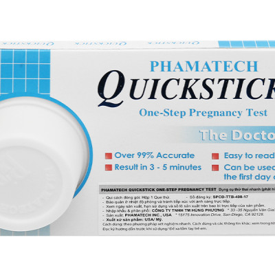 Bộ 2 Que thử thai Quickstick Gold 5mm