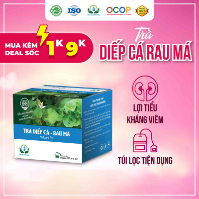 Trà Diếp Cá Rau Má Hộp 30 Gói Túi Lọc Của Siêu Thị Thiên Nhiên