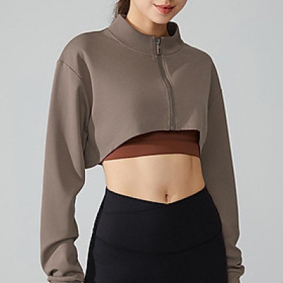 Áo khoác croptop thể thao nhanh khô - Hàng cao cấp