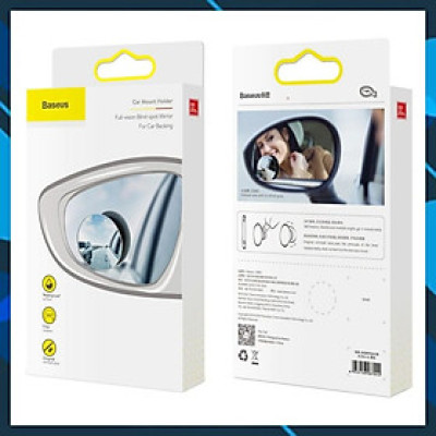 Gương cầu lồi mở rộng góc nhìn, chống điểm mù cho xe hơi Baseus LV466 Full View Blind Spot Rearview Mirrors