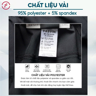 Quần Gió Nam Thể Thao 01 Lớp FASVIN DC24632.HN Vải Đẹp Ống Suông Hàng Nhà Máy Chất Lượng Dùng Khi Thể Thao Hay Mặc Nhà