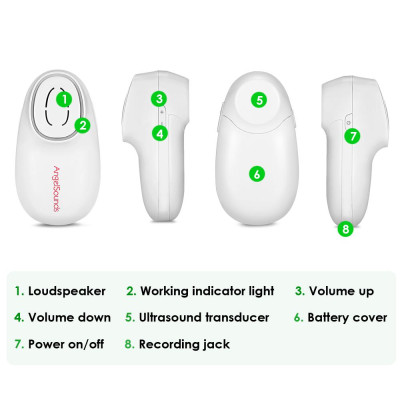 Máy đo nghe tim thai cá nhân cầm tay Jumper 100S9 - Kết nối App điện thoại (Chứng nhận FDA Hoa Kỳ)
