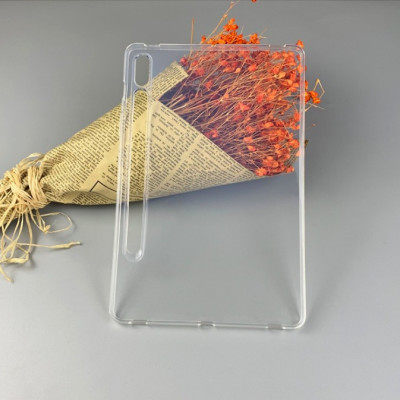 Ốp lưng cho Samsung Galaxy Tab S7 FE silicon dẻo trong suốt, có gờ bảo vệ camera  - Hàng Nhập Khẩu