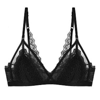Áo Lót Bralette Ren Cao Cấp Venus Bless Kiểu Pháp Không Gọng Đệm Siêu Mỏng Kiểu Sexy (WL15)