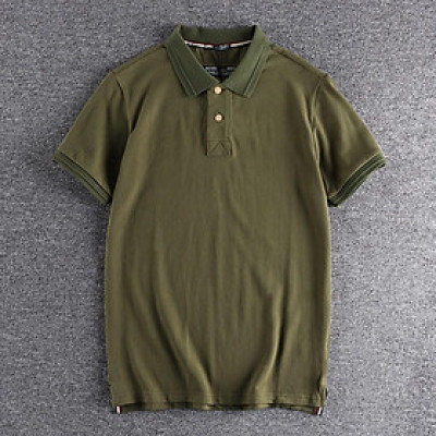 Áo thun có cổ phong cách Retro_chiến thuật_dã ngoại