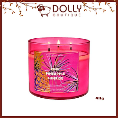 Nến Thơm 3 Bấc Pink Pineapple Sunrise 3-Wick Candle 411g