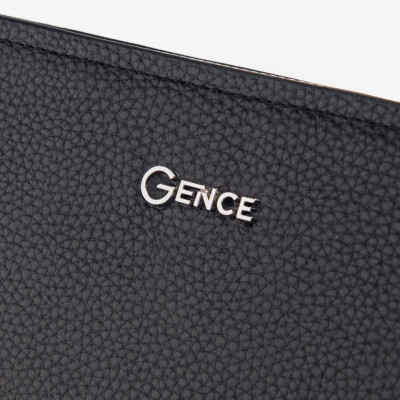 Ví Cầm Tay Công Sở Clutch Nam GENCE RB03 Chất Liệu Da Bò Cao Cấp Màu Đen