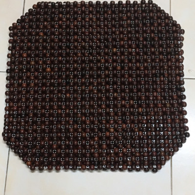 Đệm Lót Ghế Xe Ô Tô Hạt Gỗ Mun Cao Cấp ( video , hình thật )