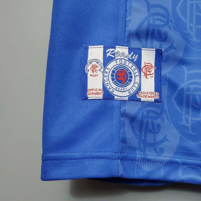 Áo Bóng Đá Retro Rangers 1996/1997 - Sân Nhà bản cao cấp vải Cotton Polyester