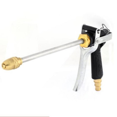  Bộ dây vòi xịt nước rửa xe, tưới cây . tăng áp 3 lần,loại 3m,5m 206318 đầu đồng,cút,nối nhựa vàng+ tặng móc khoá