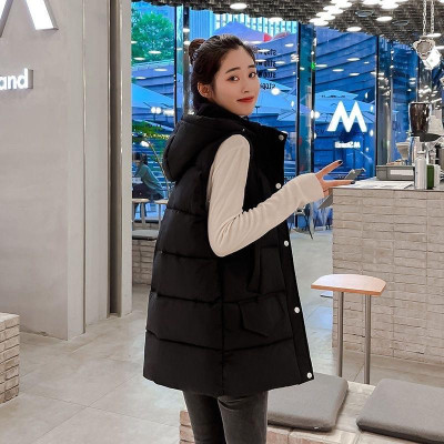 SẴN HÀNG -áo phao gile có mũ dáng hàn quốc, mũ tháo rời được