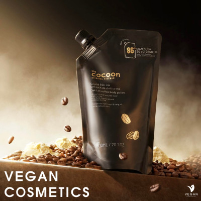 Big size Cà phê Đắk Lắk làm sạch da chết cơ thể the Cocoon 600ml thuần chay
