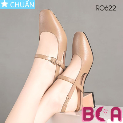 Giày công sở nữ 5p RO622 ROSATA tại BCASHOP mũi vuông, quai sau thanh lịch và sang trọng , tôn chân tôn luôn đẳng cấp ạ
