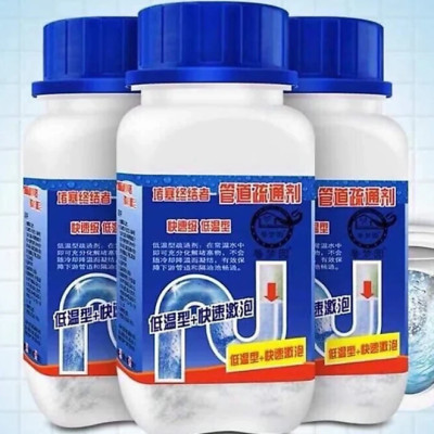 Bột thông cống 01S khử mùi chống nghẹt bồn cầu, lavabo, chậu rửa bát, đường ống phân hủy cực mạnh , xử lý triệt để nhanh chóng loại 260g