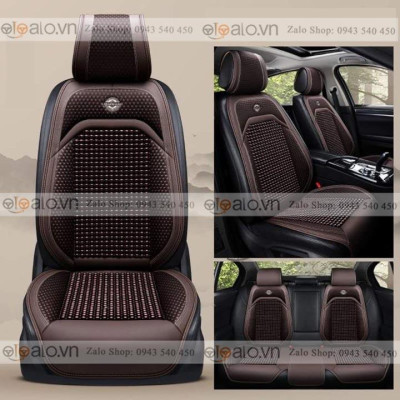 Áo trùm lót bọc ghế da xe ô tô Toyota Zace da hạt gỗ tự nhiên CAO CẤP