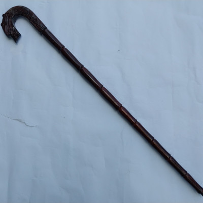 Quà Tặng Gậy Batoong Đầu Rồng Gỗ Hương - Biểu Tượng Con Rồng và Tình Cảm Lúc Mừng Thọ, Đám Cưới Vàng và Bạc -DAICAT Official Store- Kích thước 90cm