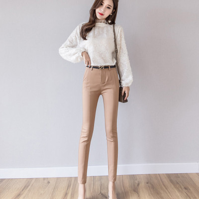 Quần tây nữ Titishop QDN124 Co giãn ( kem )