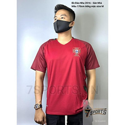 Áo Bóng Đá Retro Tuyển Bồ Đào Nha 2016 - Sân Nhà bản cao cấp vải Cotton Polyester
