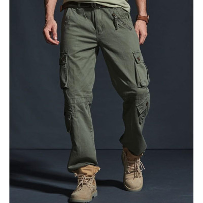 Quần dài kaki túi hộp ống rộng_dã ngoại_du lịch