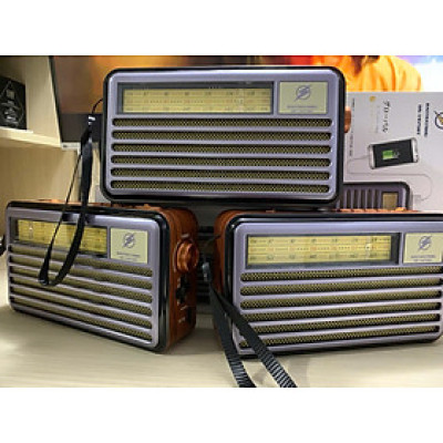 Đài Radio FM DS-1975BT Nhật-Kiểu Dáng Cổ Điển - Loa Bluetooth 5.4 Hỗ Trợ USB, Thẻ nhớ, Cáp sạc typeC - Hàng chính hãng