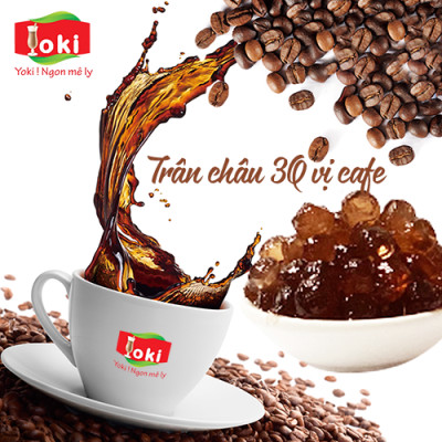 Combo Trân châu 3Q hương măng cụt và Trân châu 3Q hương cafe Yoki