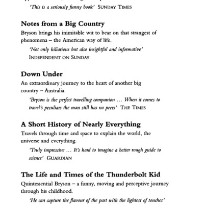 A Short History of Nearly Everything