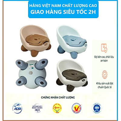 Bô vệ sinh trẻ em Hokori cho bé từ 6 tháng đến 5 tuổi chống trơn trượt có chỗ dựa - Bô vệ sinh sản xuất theo tiêu chuẩn Nhật Bản , EU đảm bảo an toàn cho bé- Hàng Việt Nam