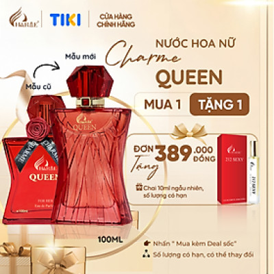 Nước Hoa Nữ CHARME QUEEN 100ml Lưu Hương Lâu Phong Cách Quyến Rũ, Gợi Cảm Chính Hãng - BẢN 2024