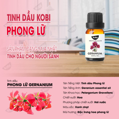 Tinh Dầu Phong Lữ Kobi Dùng Xông Phòng Giúp Giảm Stress, Chống Viêm Nhiễm -5ml